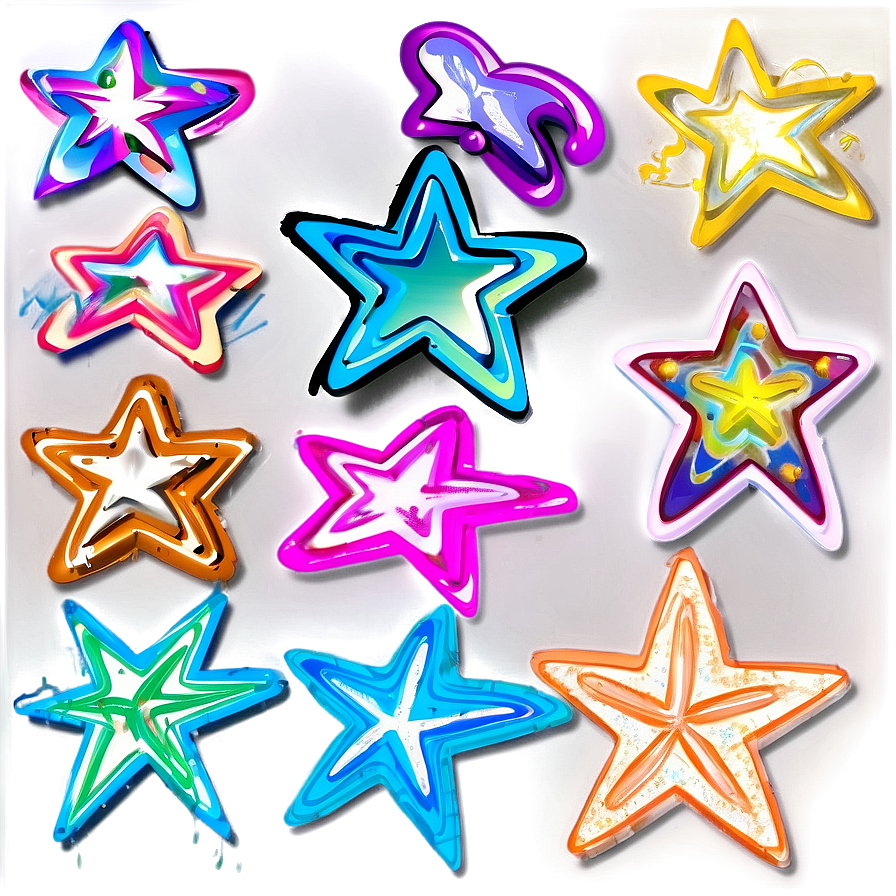 Scribble Star Symbols Png 97 PNG