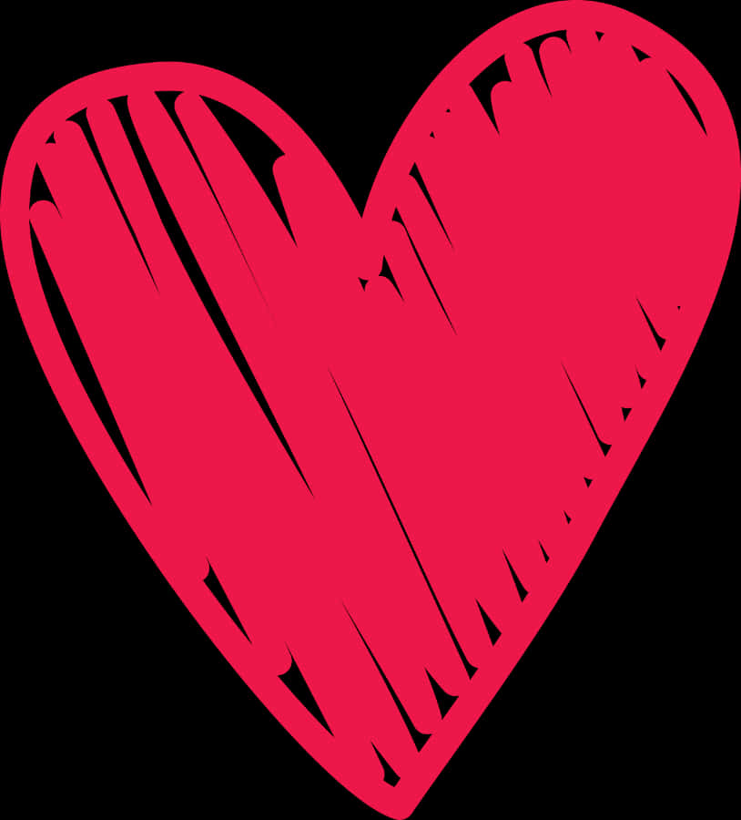 Scribbled Heart Graphic PNG