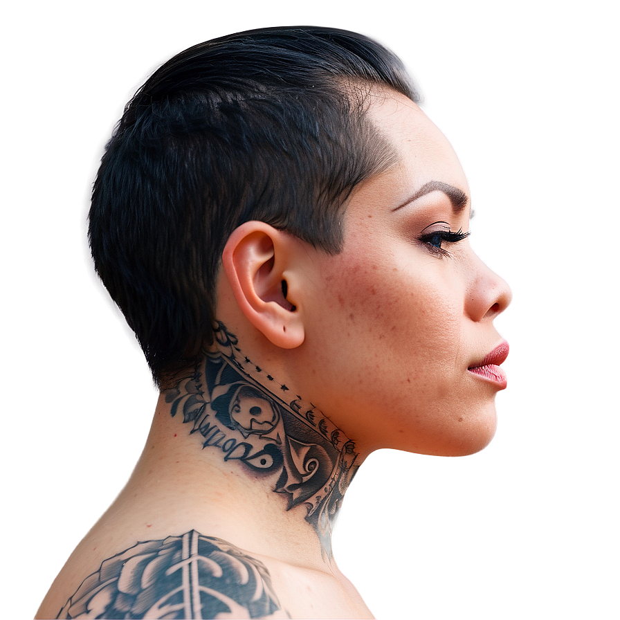 Script Neck Tattoo Imagery Png 68 PNG