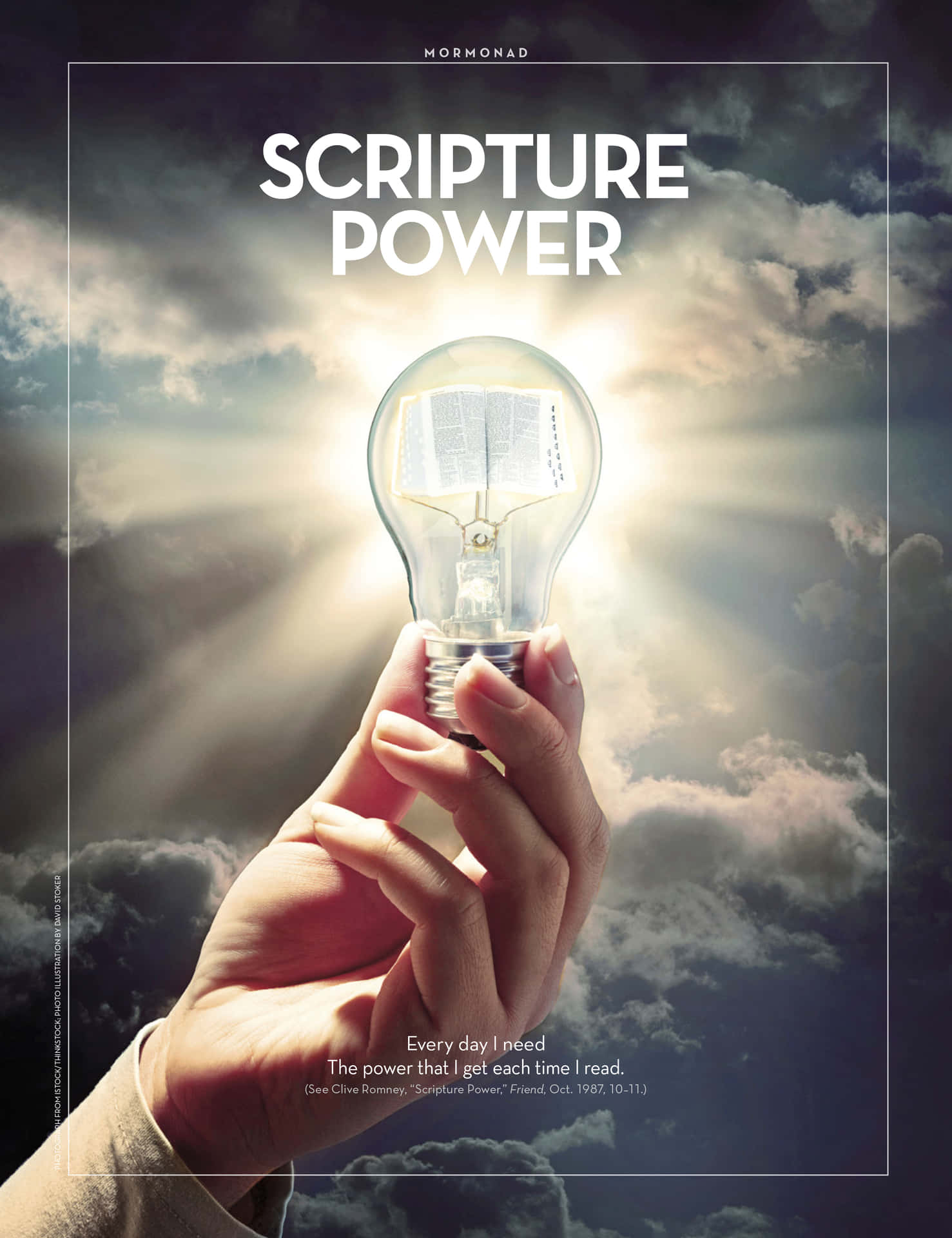 Scripture Power - A Hand Holding A Light Bulb