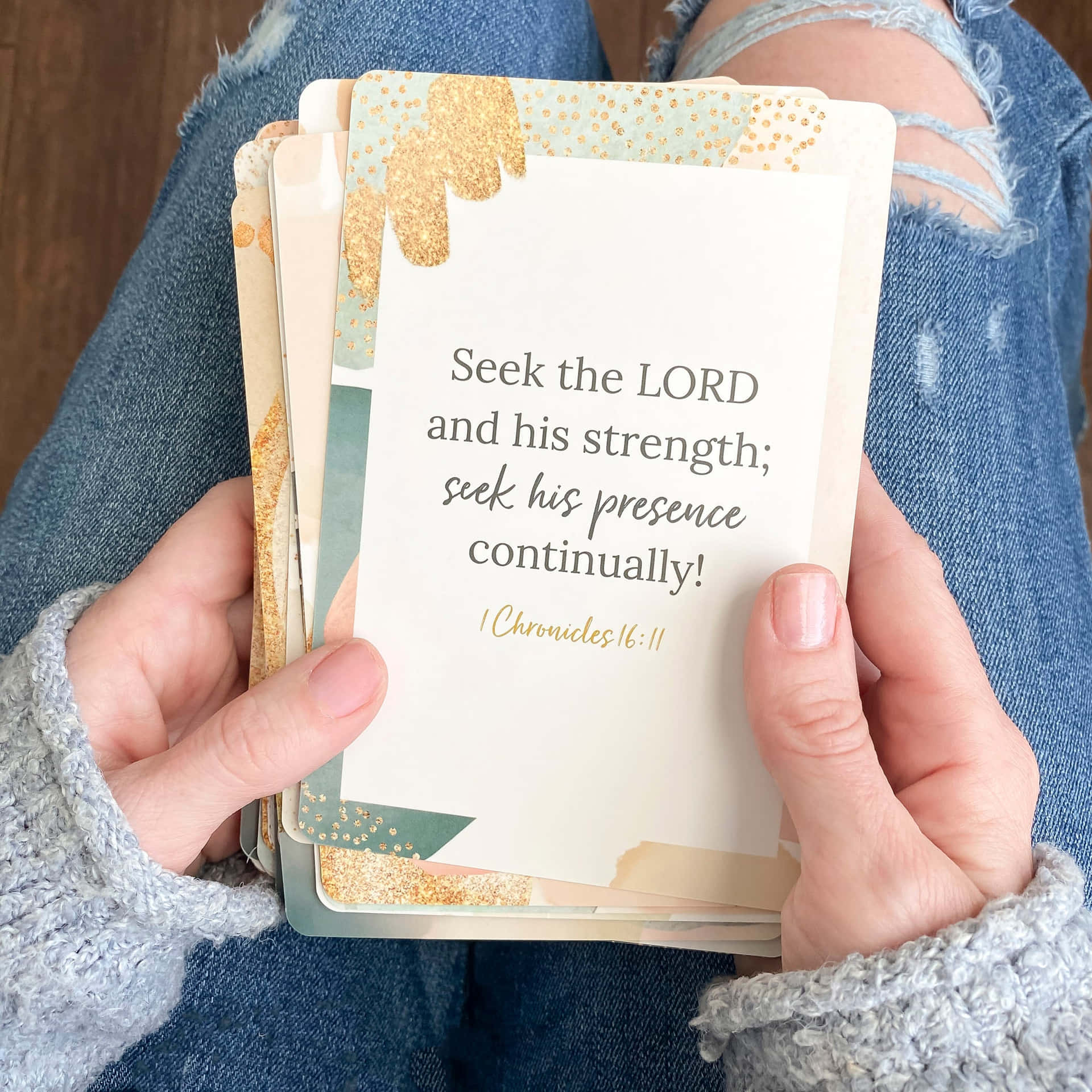 Seek The Lord And His Strength Prayer Cards