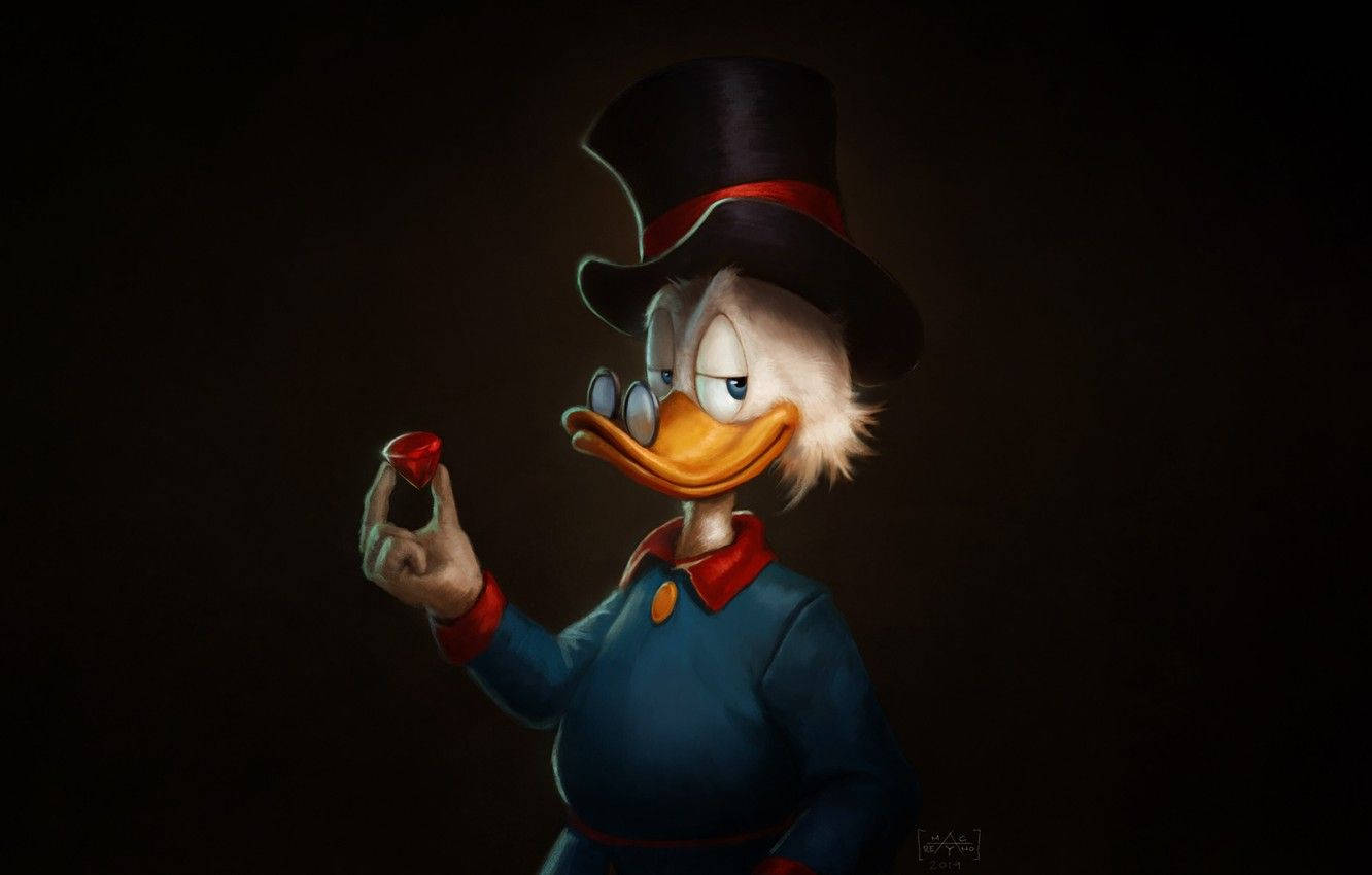 Scrooge Mcduck And His Ruby Wallpaper