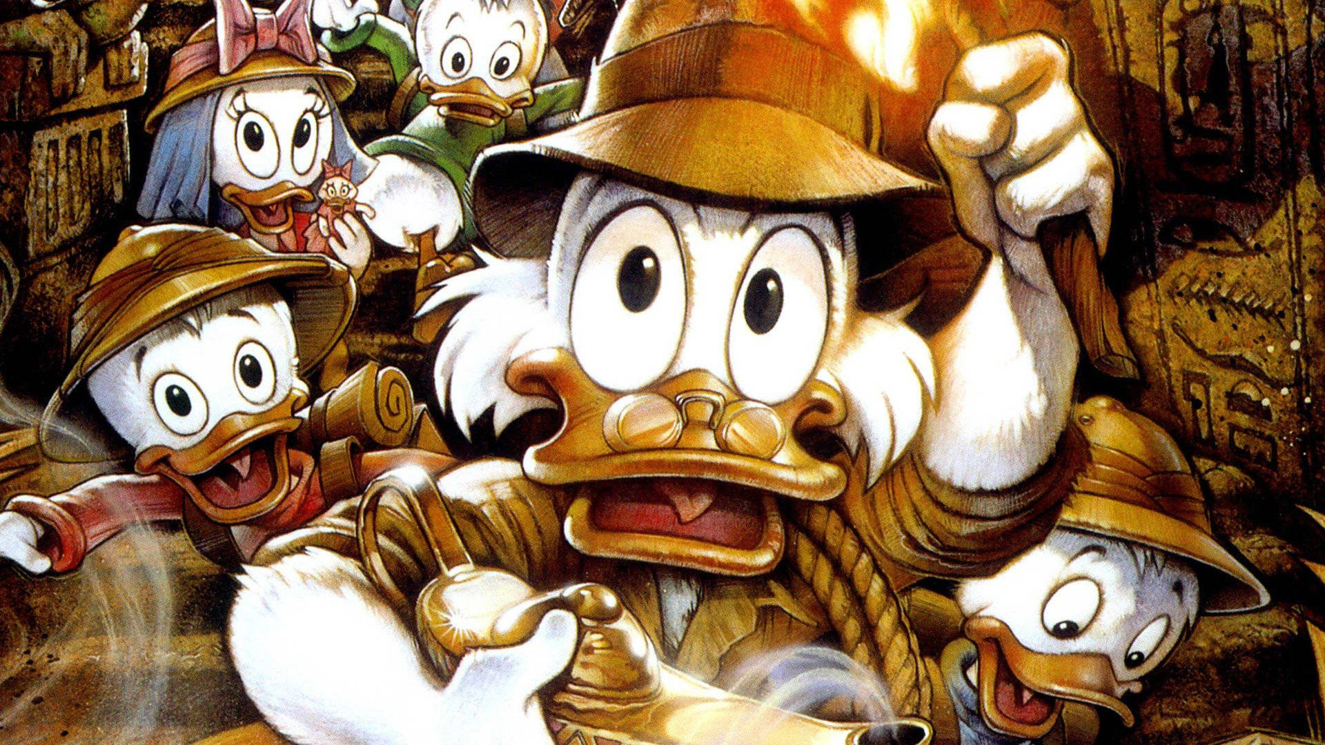 Scrooge Mcduck and Lost Lamp Wallpaper