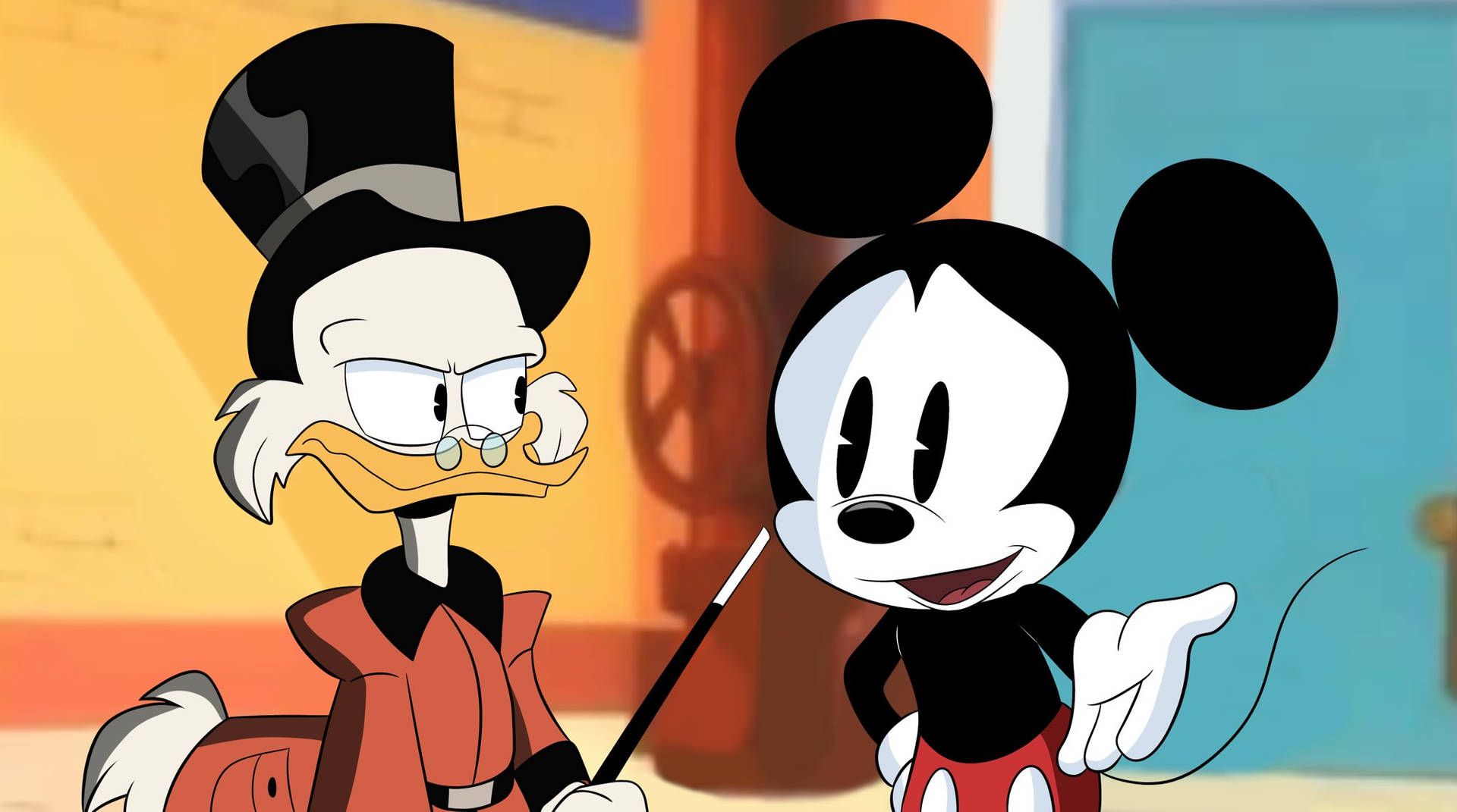Scroogemcduck Y Mickey Mouse. Fondo de pantalla