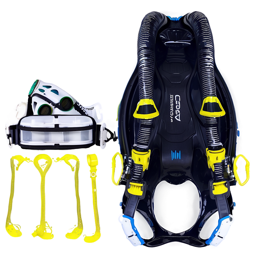 Scuba Gear Essentials Png 06252024 PNG
