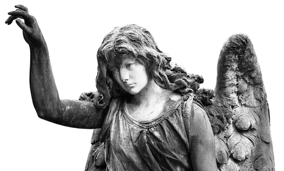 Sculpted Angel Statue PNG