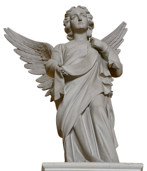 Sculpted Angel Statue PNG