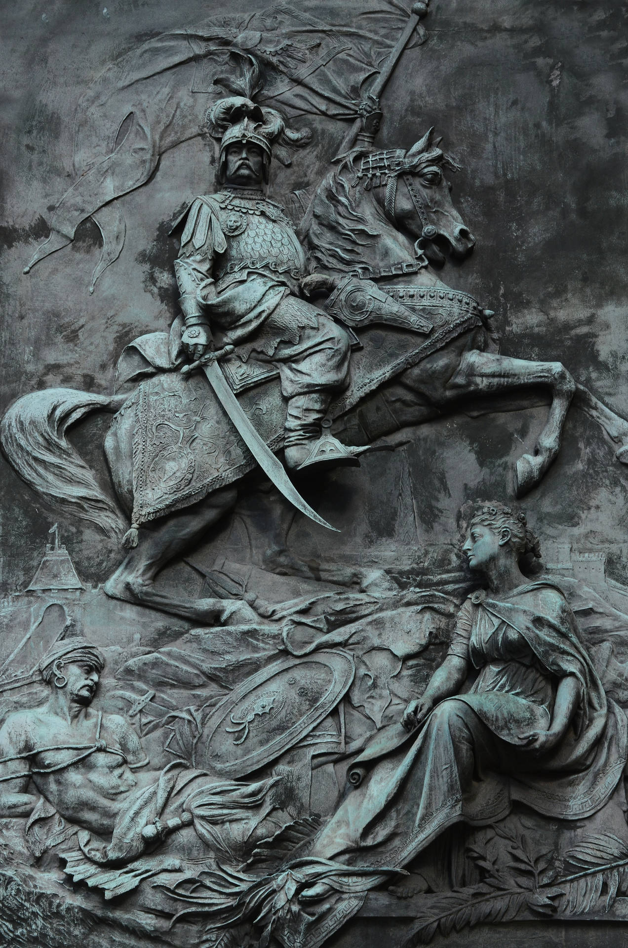 Sculpture Of A Warrior Wallpaper