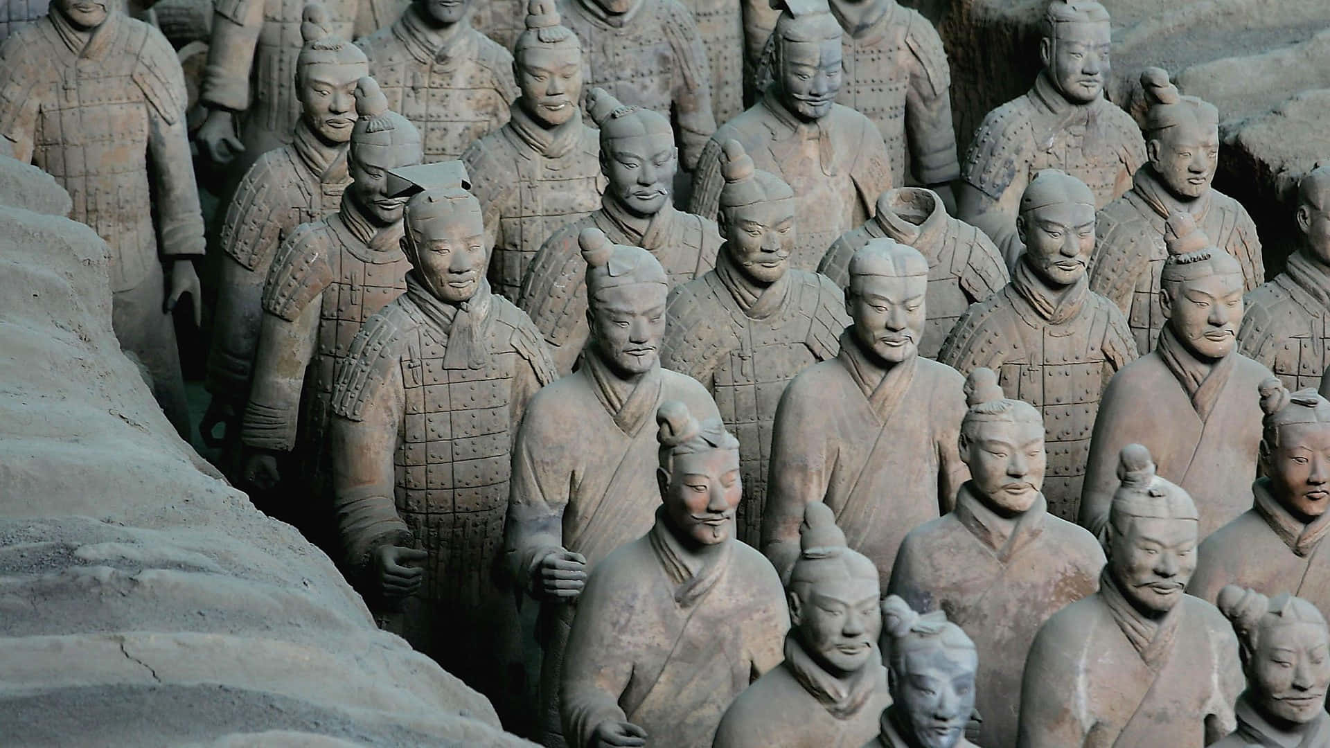 Sculpture Stone Terracotta Warriors China Wallpaper