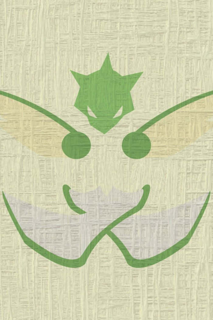 Scyther Outline Drawing On Canvas Wallpaper