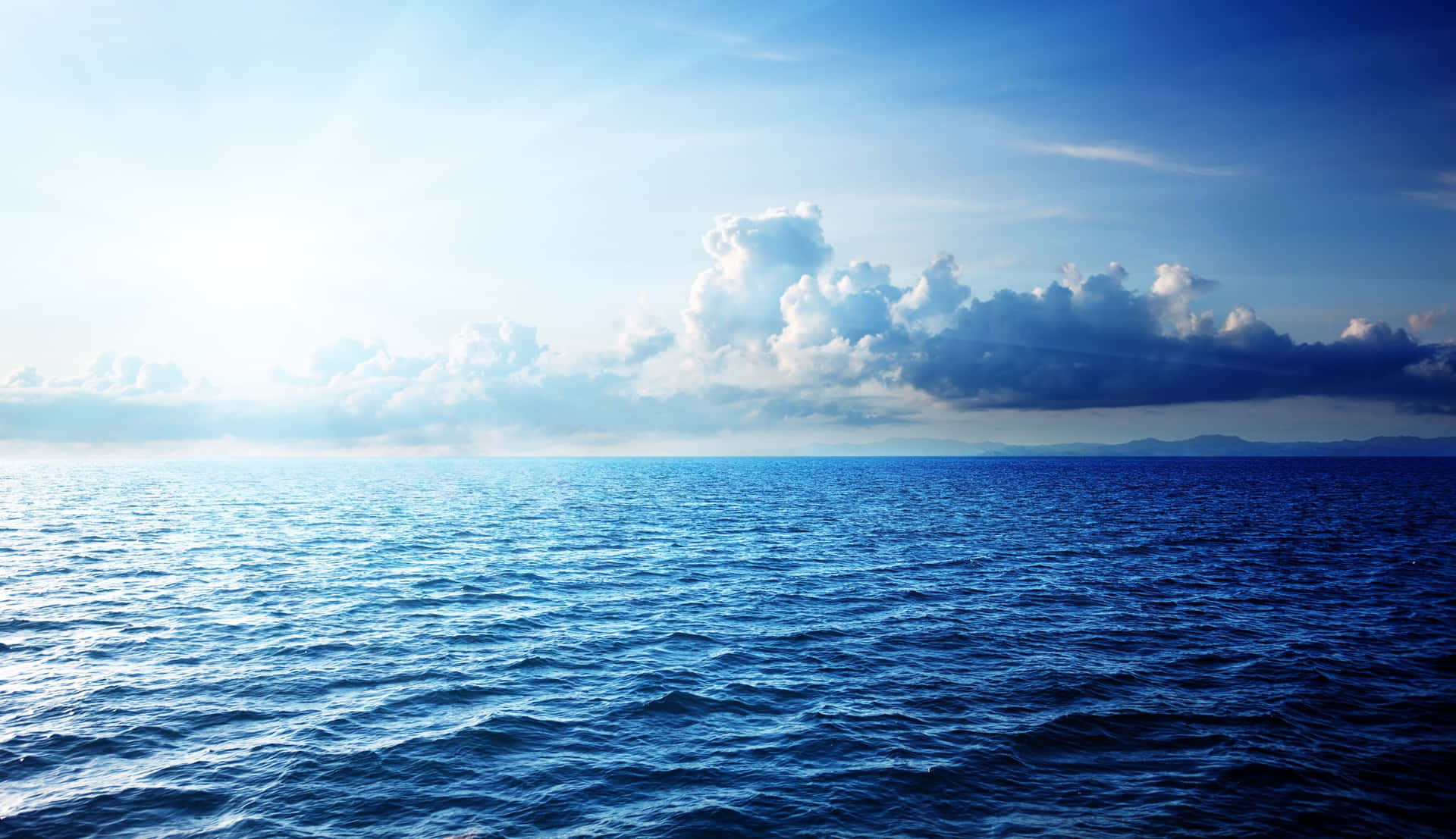 Dunklerblauer Ozean Meer Hintergrund