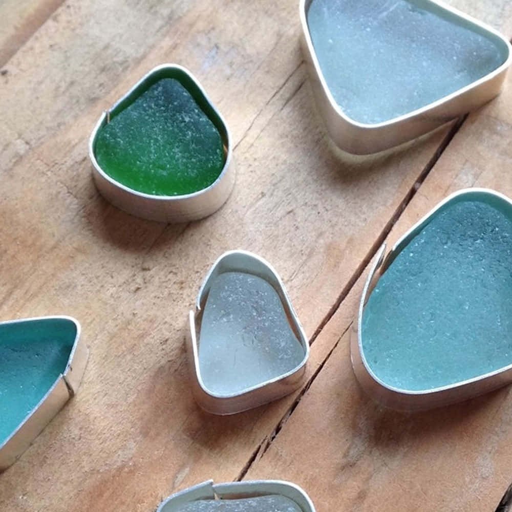 Forming Sea Glass Picture