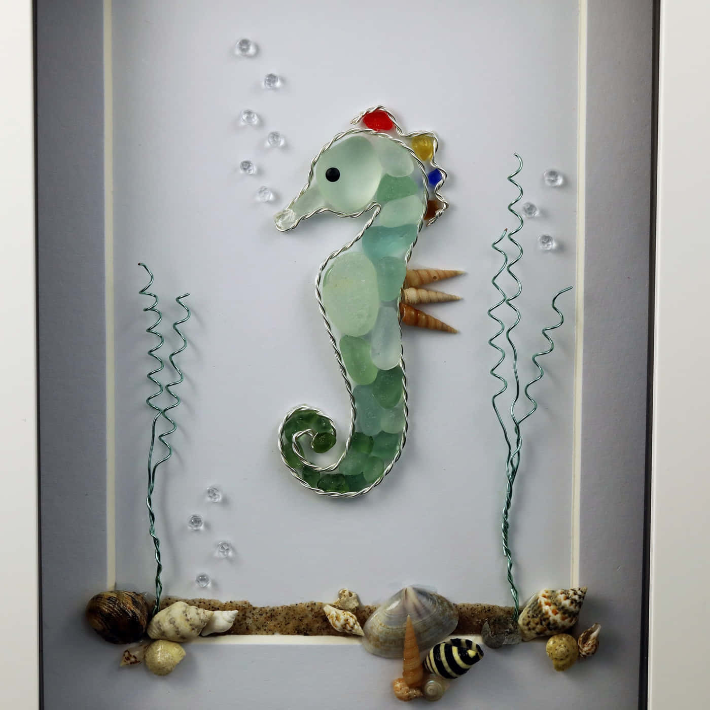 Seahorse Sea Glass Picture