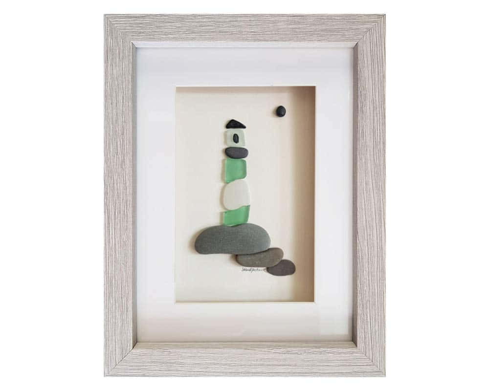 Lighthouse Sea Glass Picture
