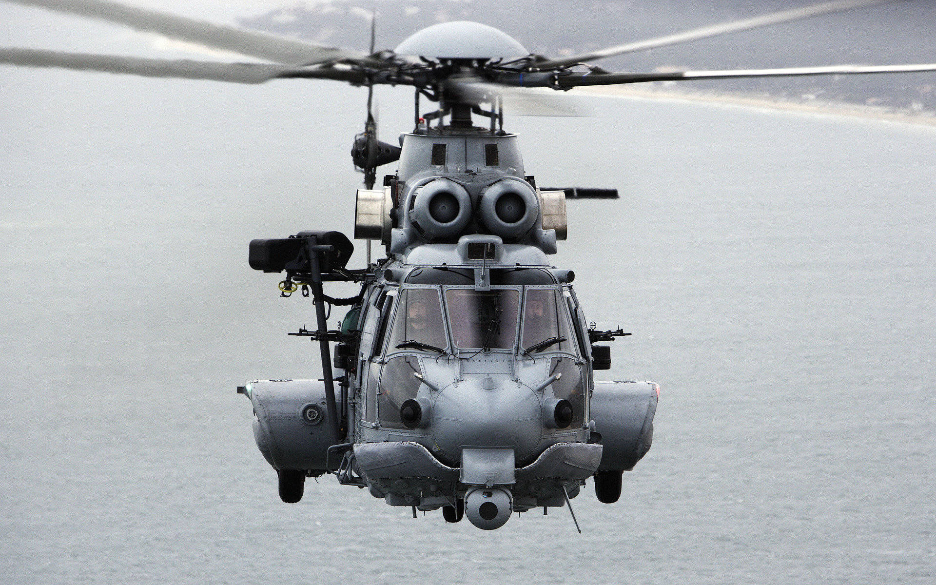 Sea Helicopter 4k Wallpaper