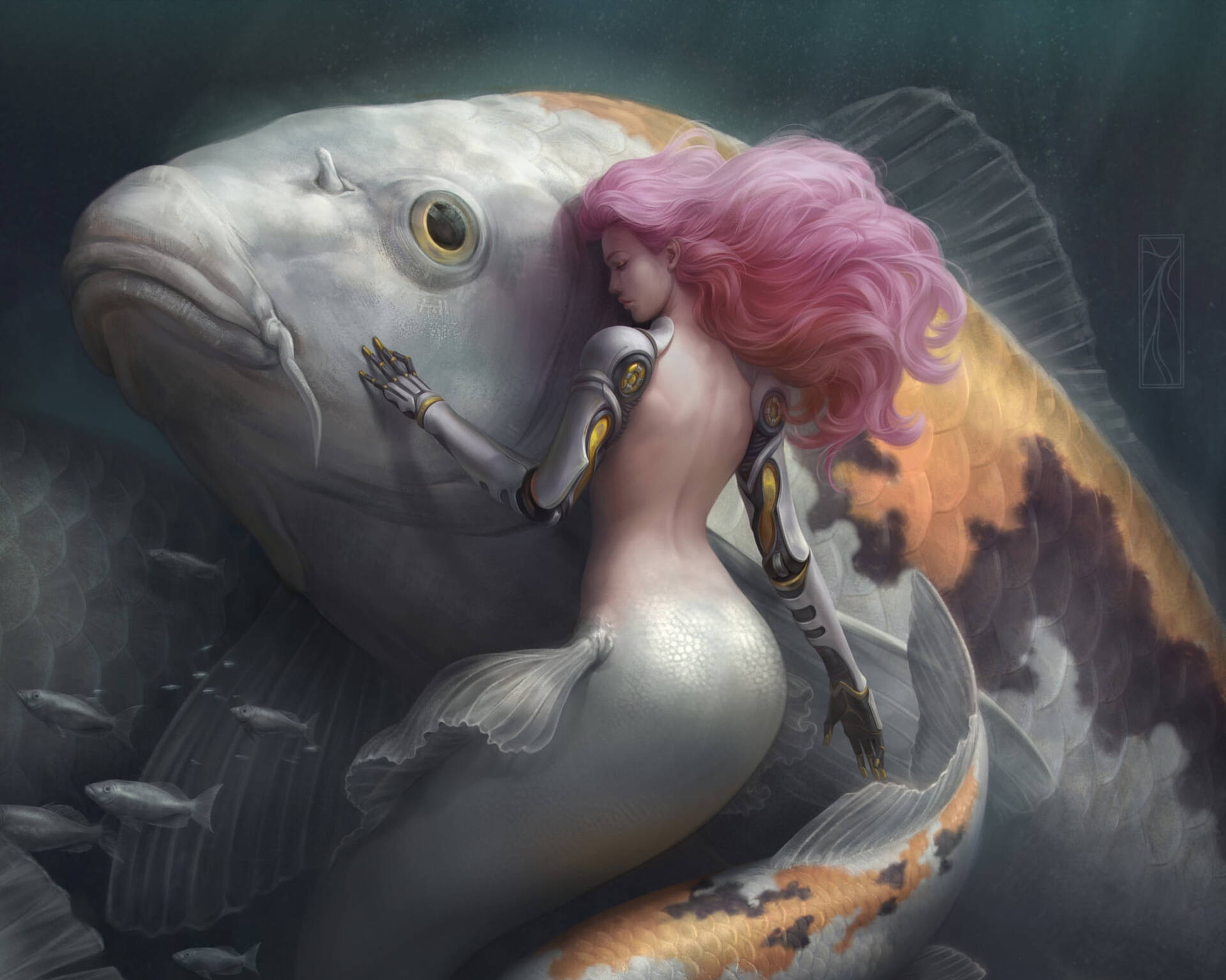 Criaturamítica Del Mar: Sirena Fondo de pantalla
