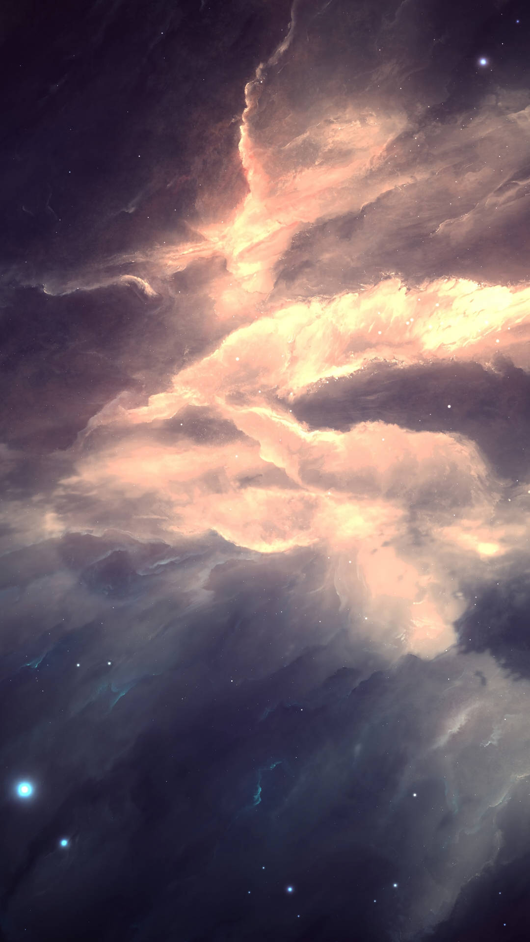 Sea Of Clouds In Space 4k Phone Wallpaper