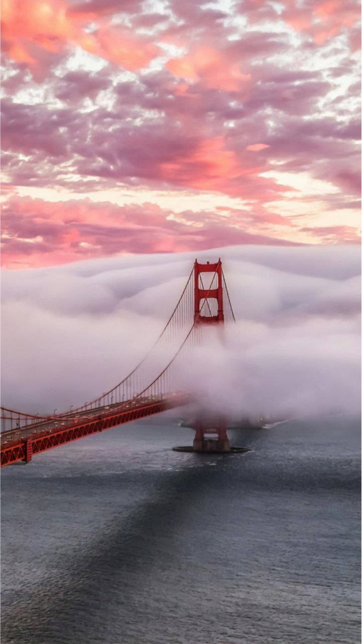 Sea Of Clouds San Francisco Iphone Wallpaper
