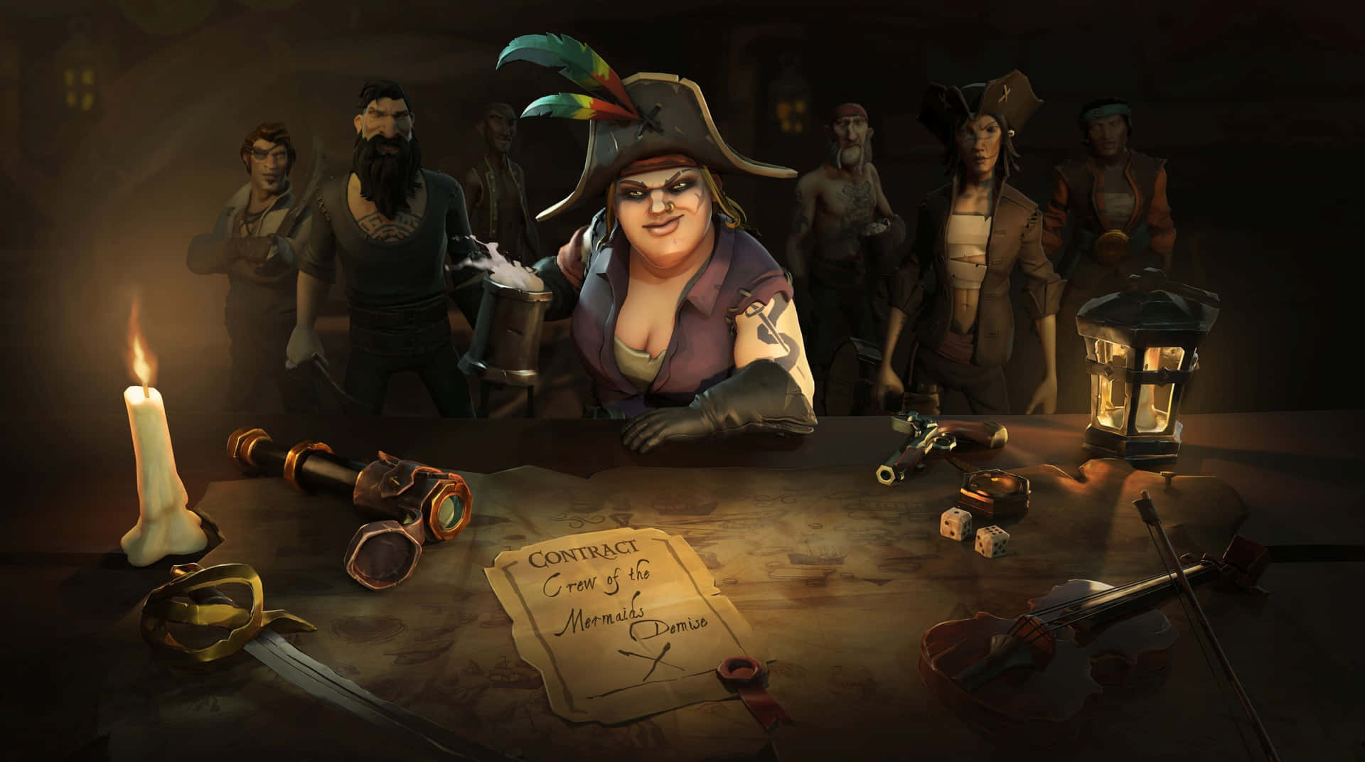 Captain of a Pirate Ship in Sea of Thieves