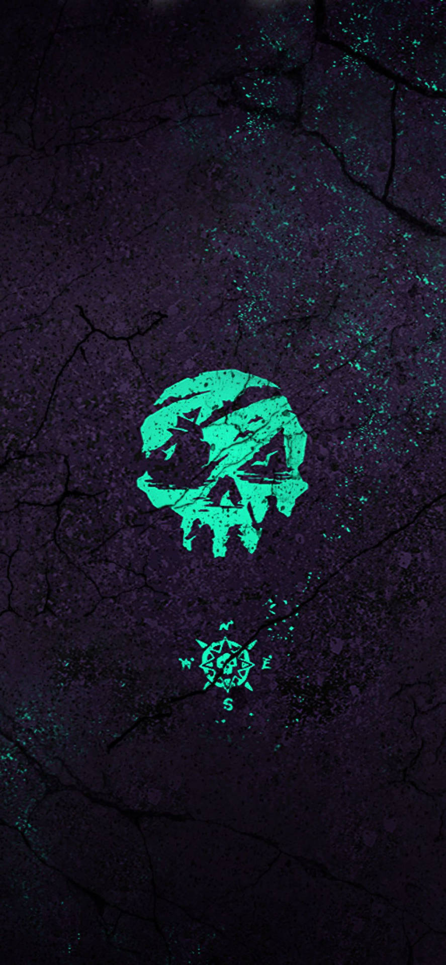 Find your way amongst the Sea of Thieves with the skull and compass logo. Wallpaper