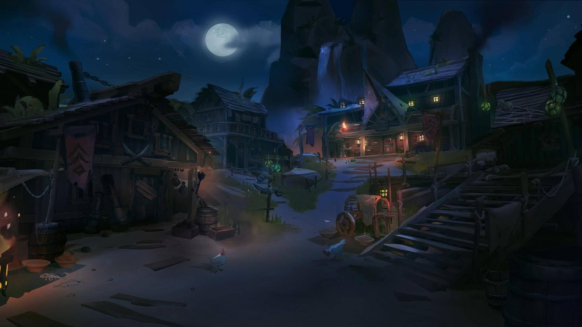 Sea Of Thieves Plunder Outpost Night