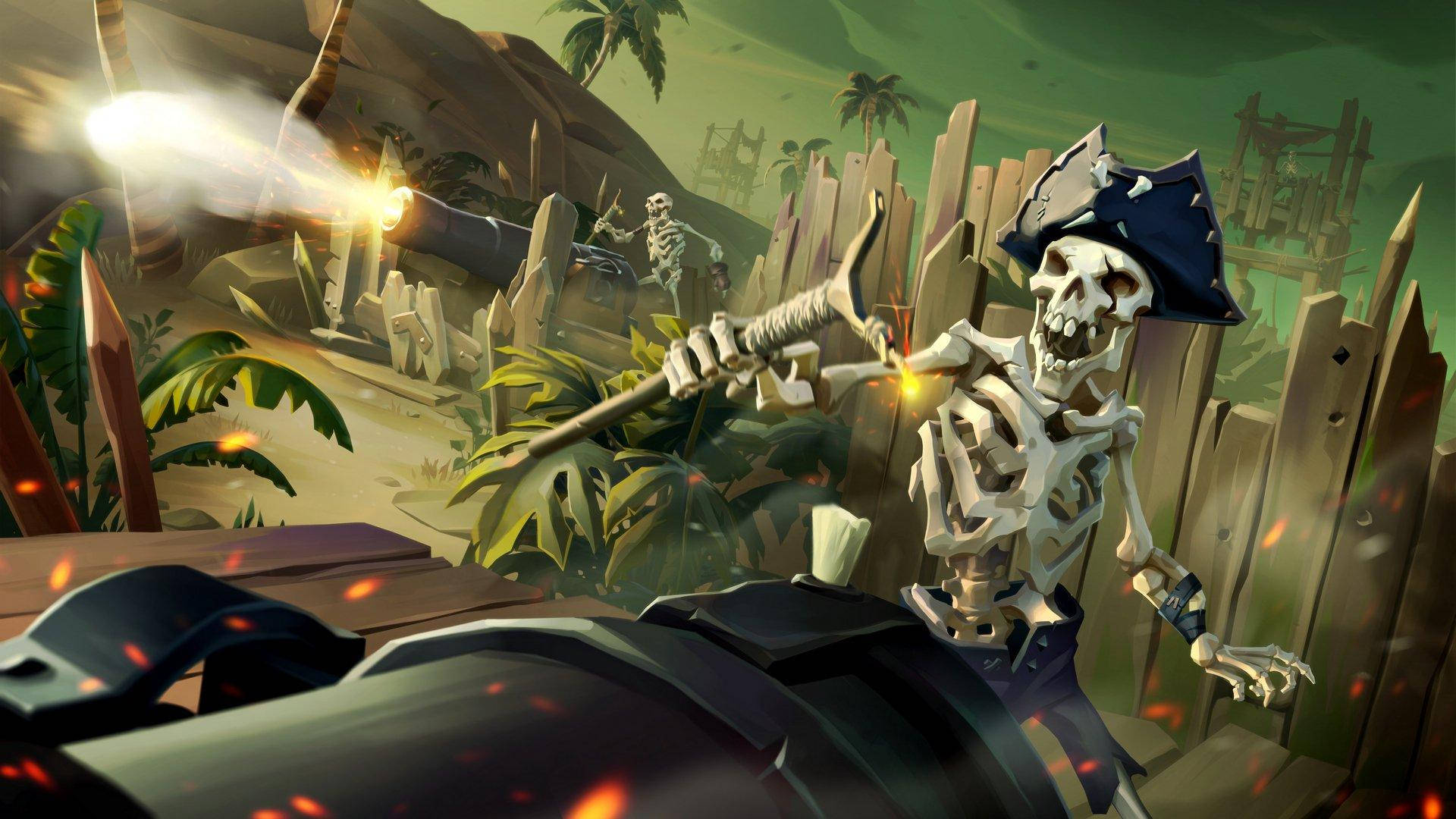Sea Of Thieves Skeleton Fort Cannons