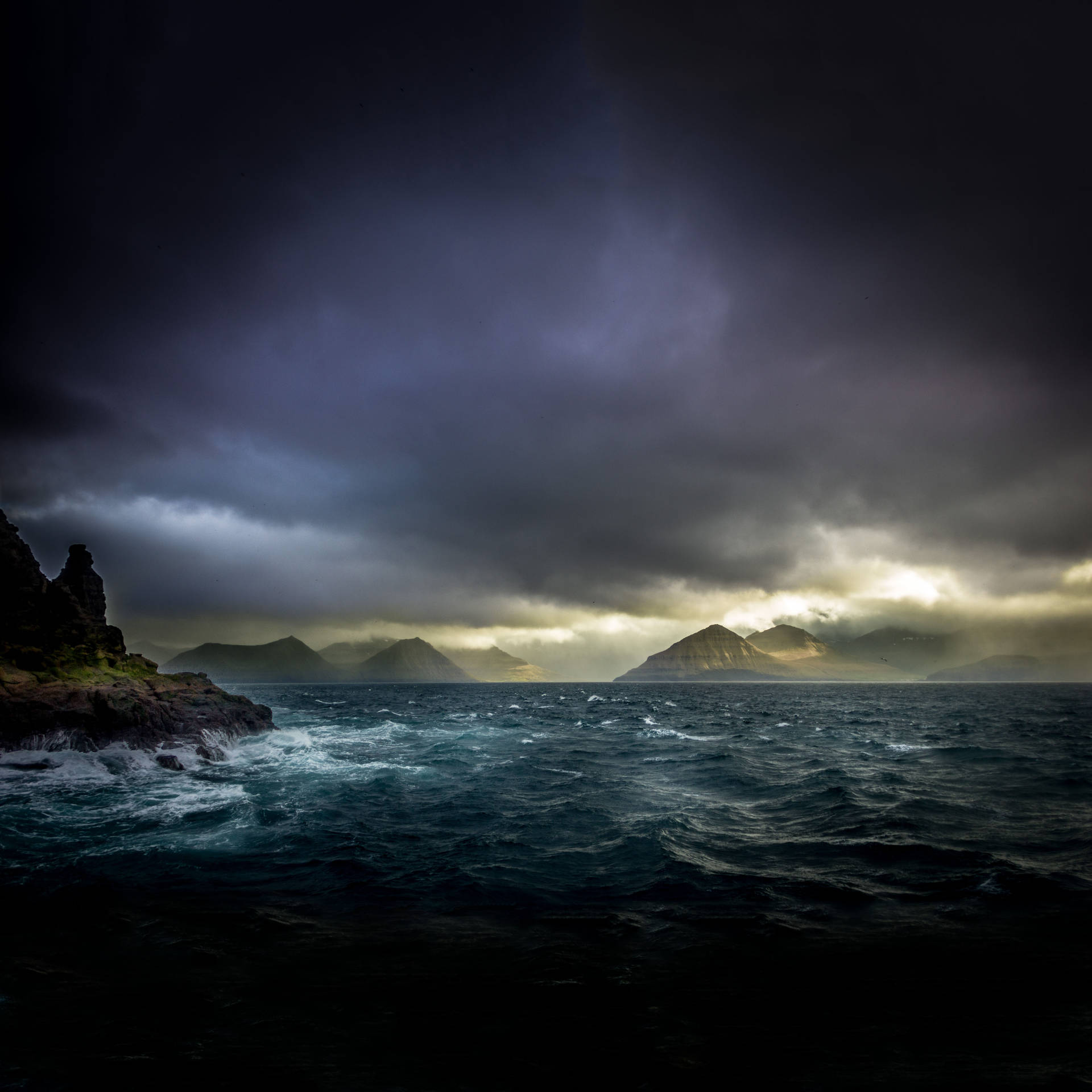 Sea Storm In Faroe Islands