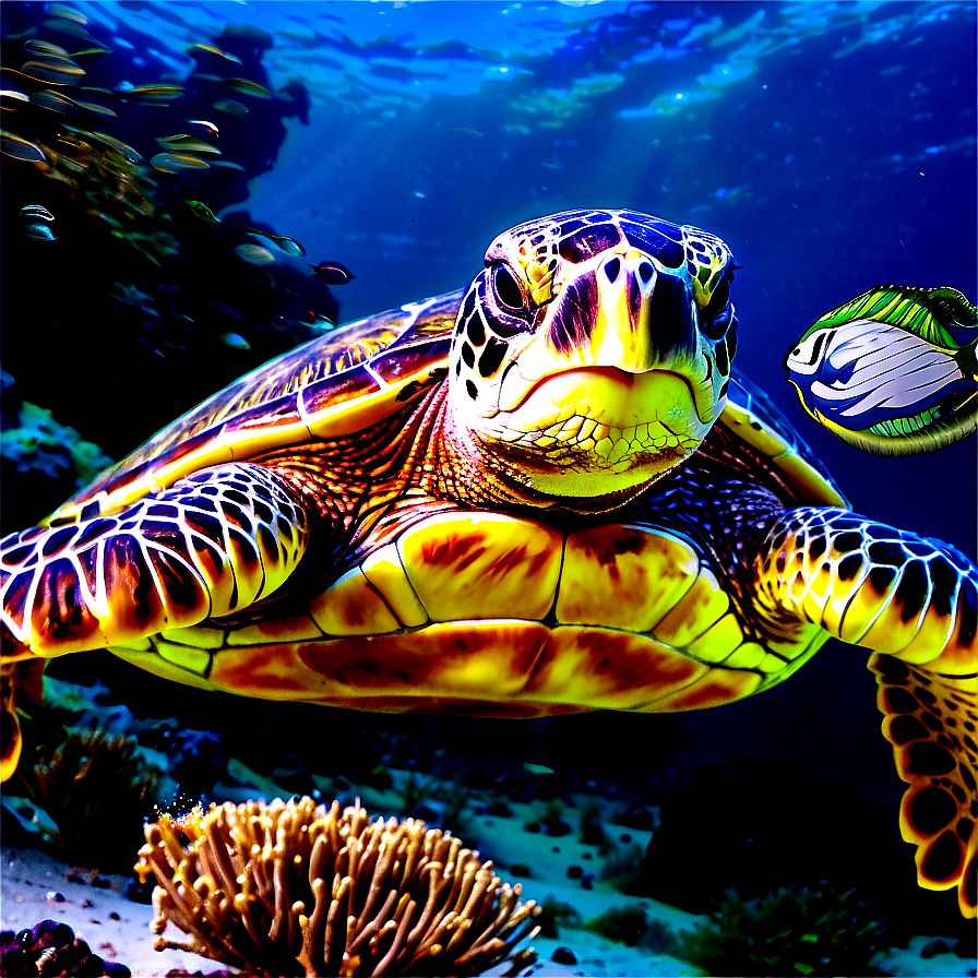 Sea Turtle Eco Tour Poster Png Psj15 PNG