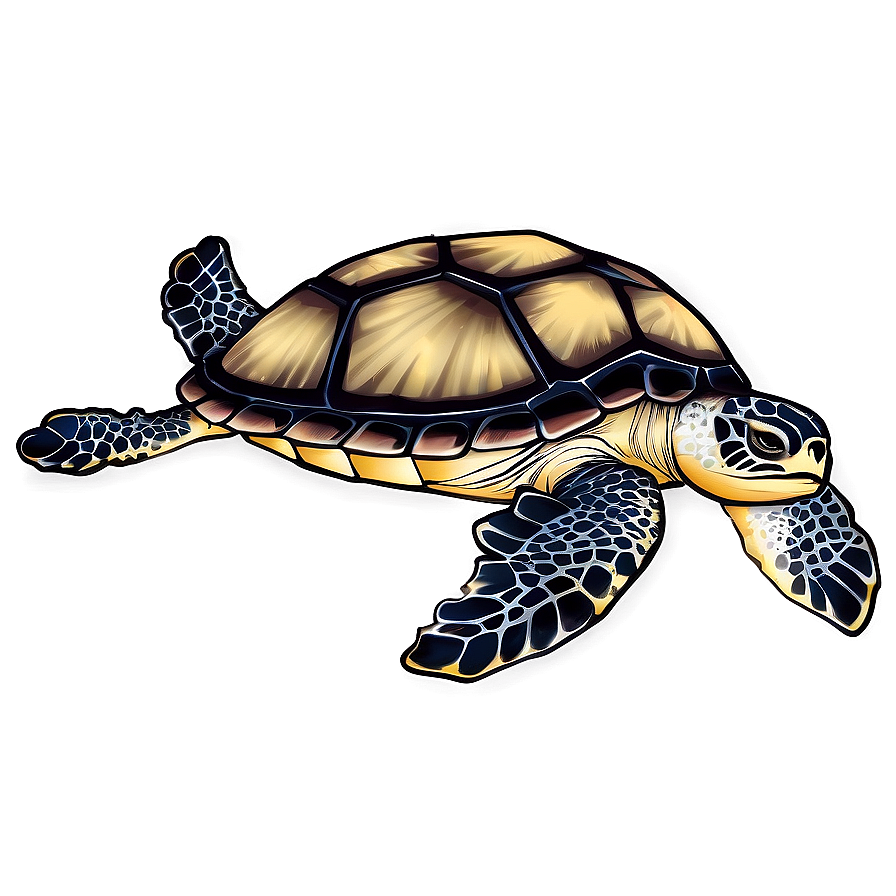 Download Sea Turtle Illustration Png 37 | Wallpapers.com