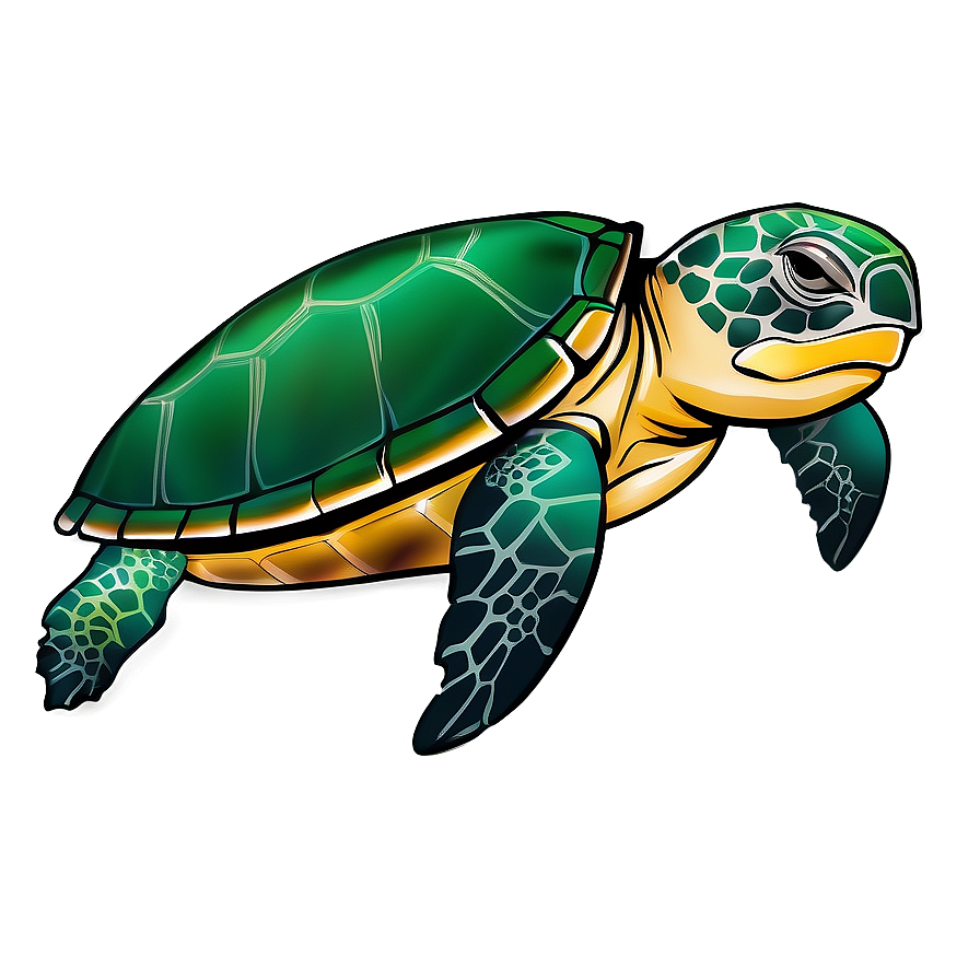 Sea Turtle Illustration Png Qlx PNG