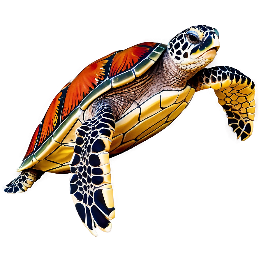 Sea Turtle With Coral Reef Png 05242024 PNG