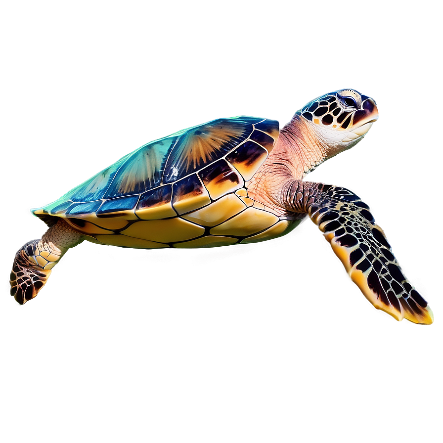 Sea Turtle With Coral Reef Png 85 PNG