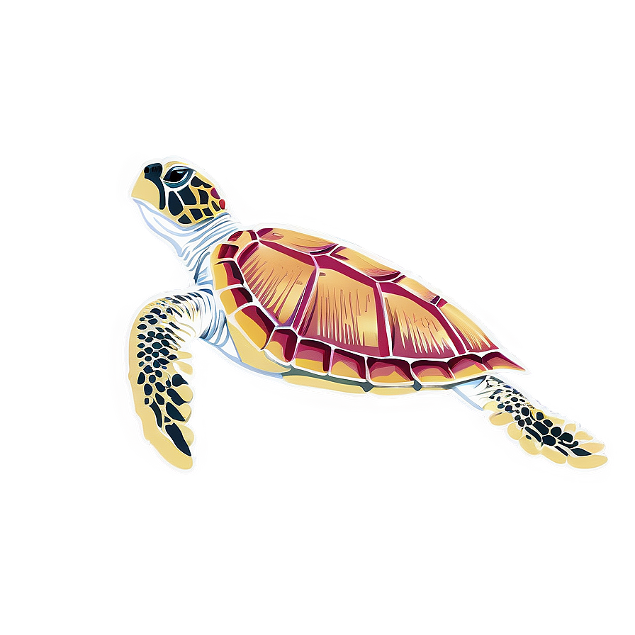 Download Sea Turtle With Coral Reef Png Bfi57 | Wallpapers.com