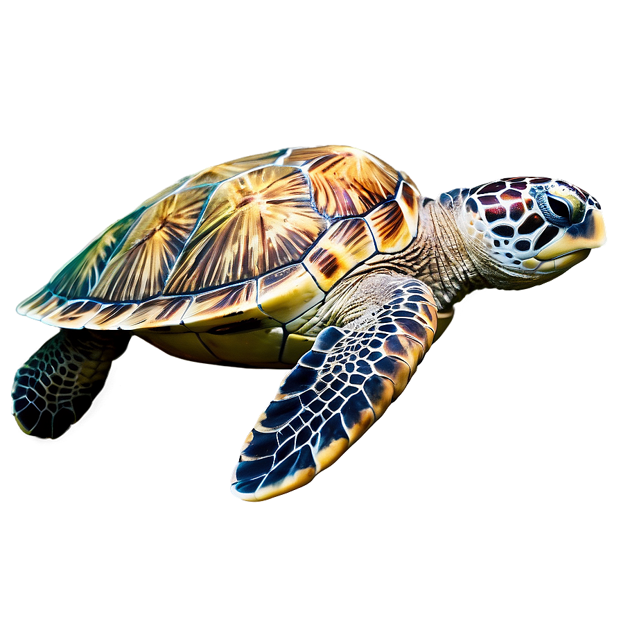 Download Sea Turtle With Coral Reef Png Joh26 | Wallpapers.com