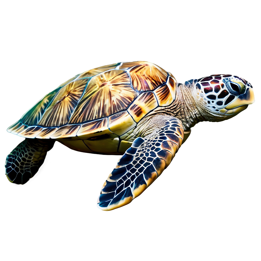 Sea Turtle With Coral Reef Png Joh26 PNG