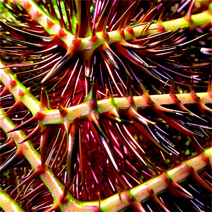 Sea Urchin Spikes Close-up Png 06122024 PNG
