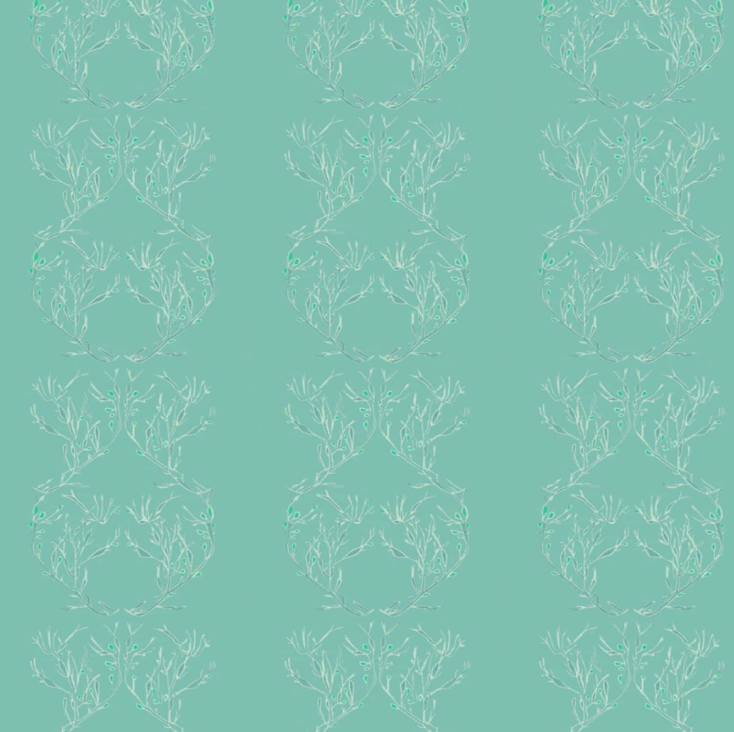 Seafoam Green Abstract Wallpaper Wallpaper