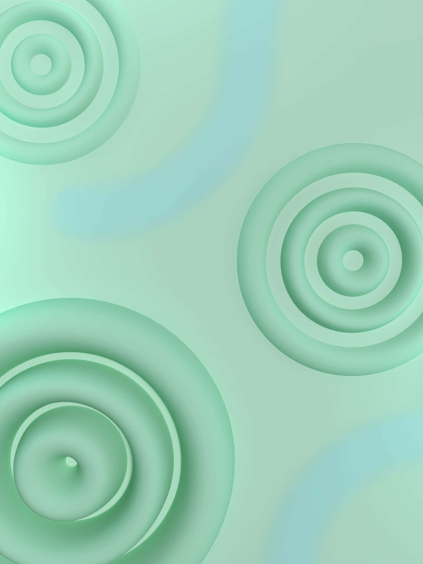 Abstract Seafoam Green Waves Wallpaper Wallpaper