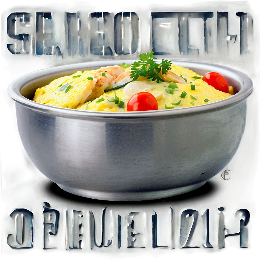 Seafood Omelette Gourmet Png 06262024 PNG