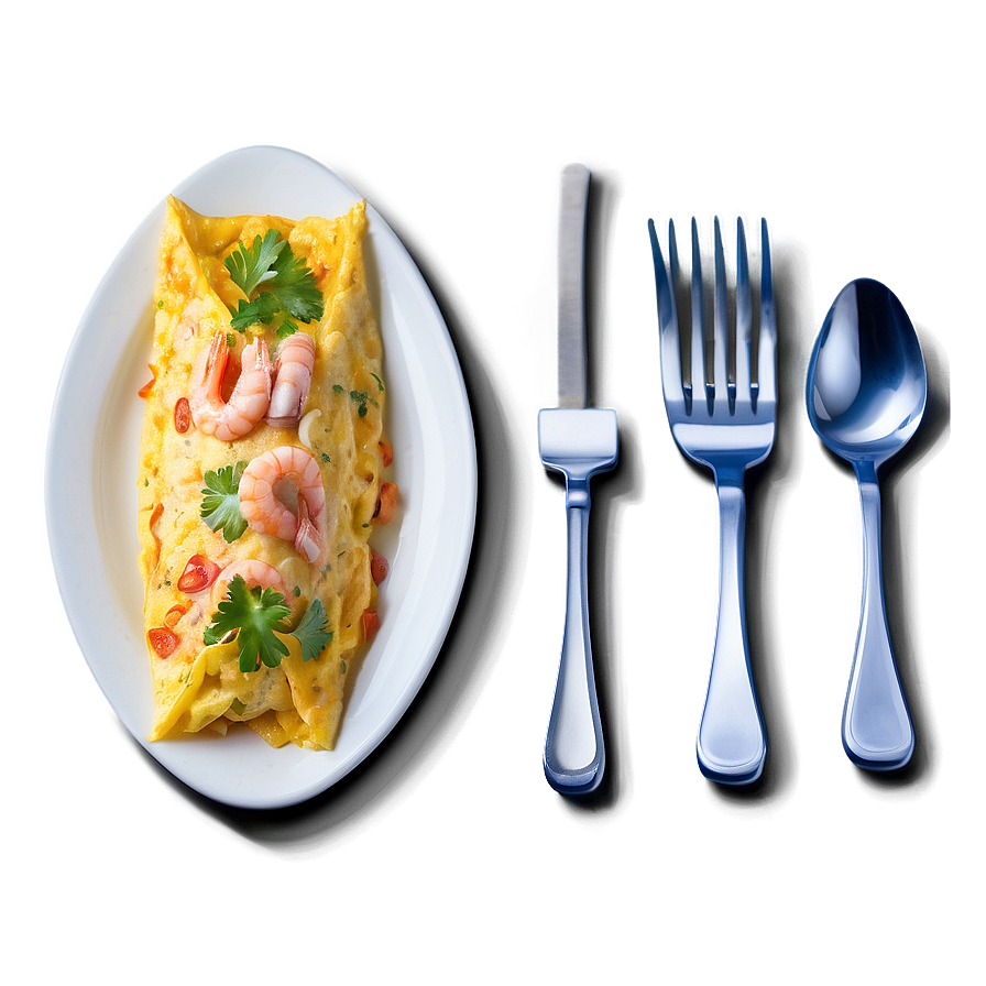 Seafood Omelette Gourmet Png Ljm PNG