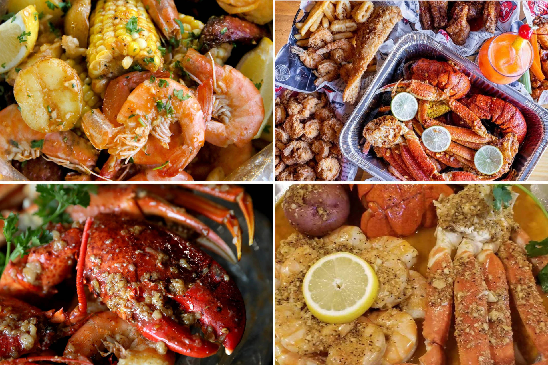 Seafood Picture Collage
