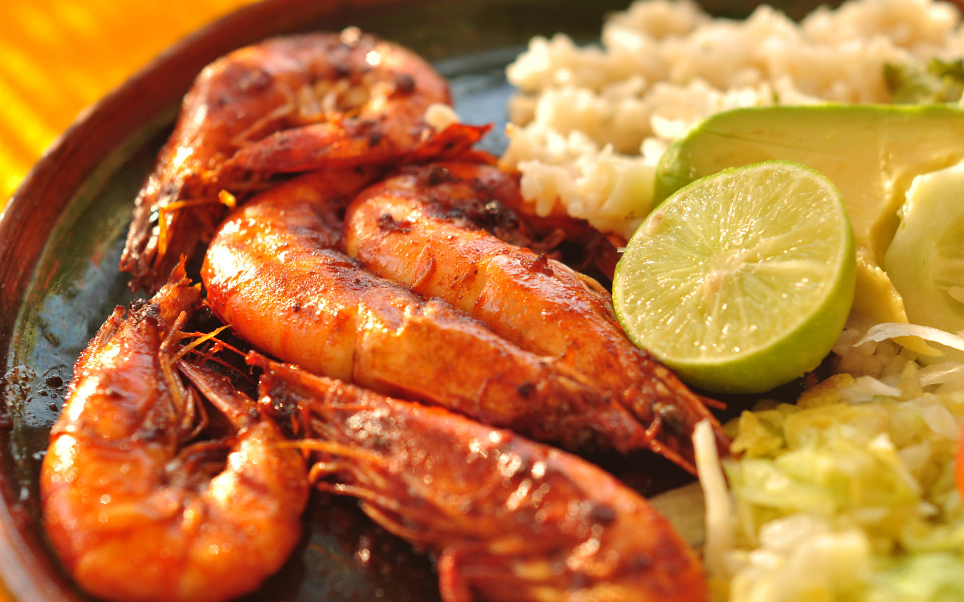 Seafood Roasted Shrimp With Rice