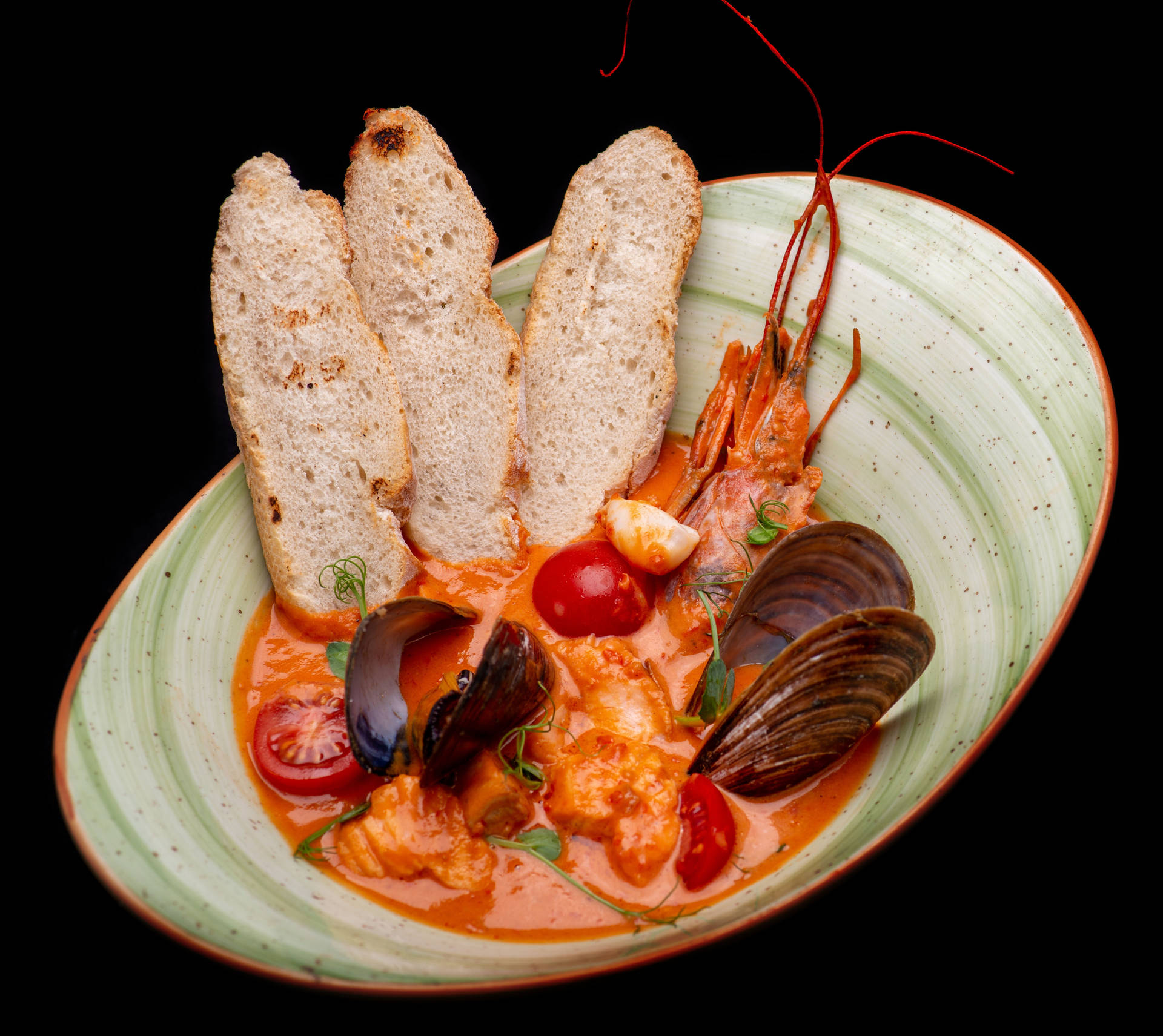Seafood With Bread 2560x1440 Food Picture