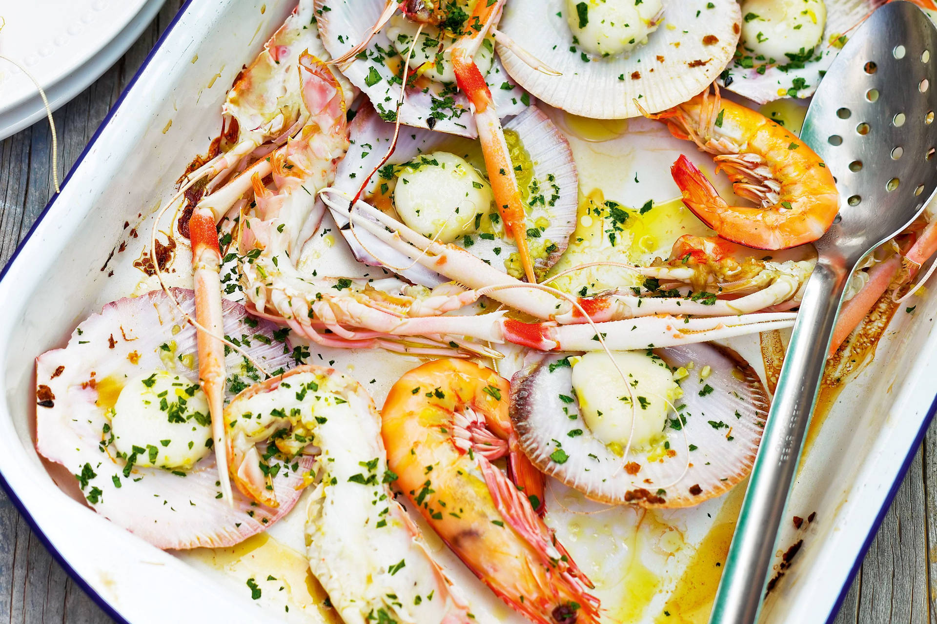 Seafood With Herbs