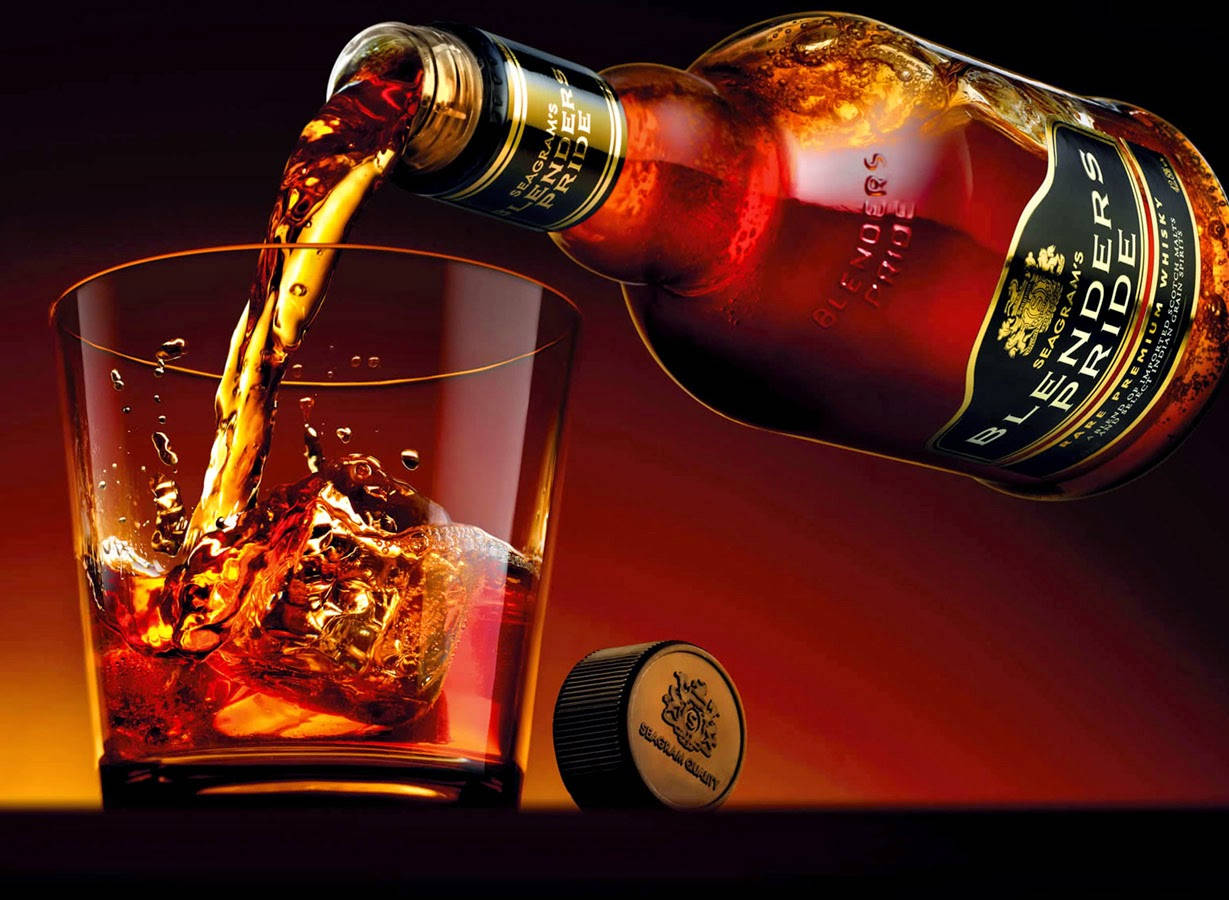 Seagram'sblended Whiskey - Lo Spirito Della Celebrazione Sfondo