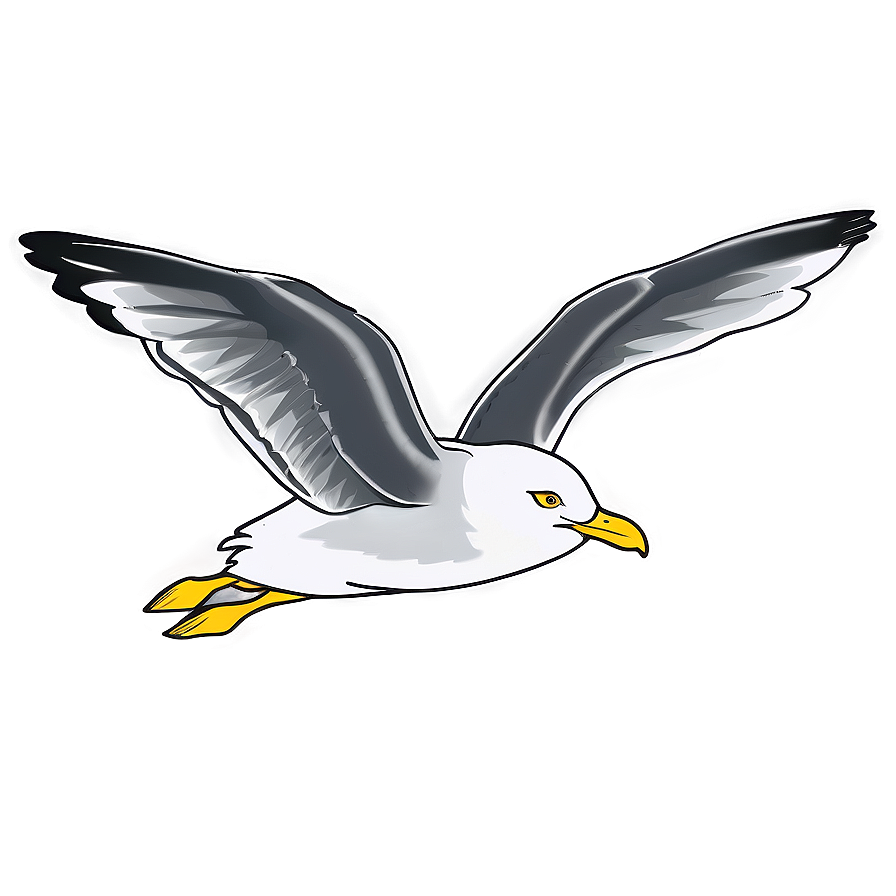 Download Seagull With Wings Tucked Png Txq 