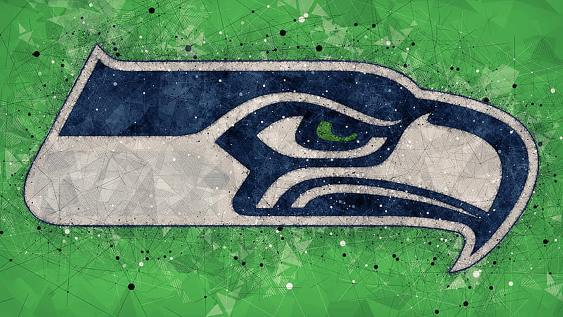 Seahawks Logo Abstract Green Wallpaper