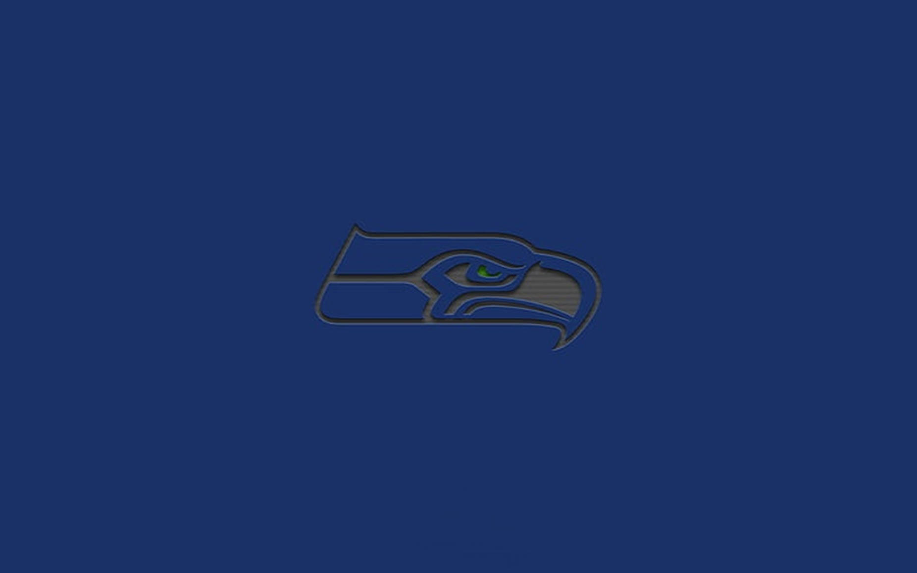 Logotipode Los Seahawks En Azul Oscuro. Fondo de pantalla