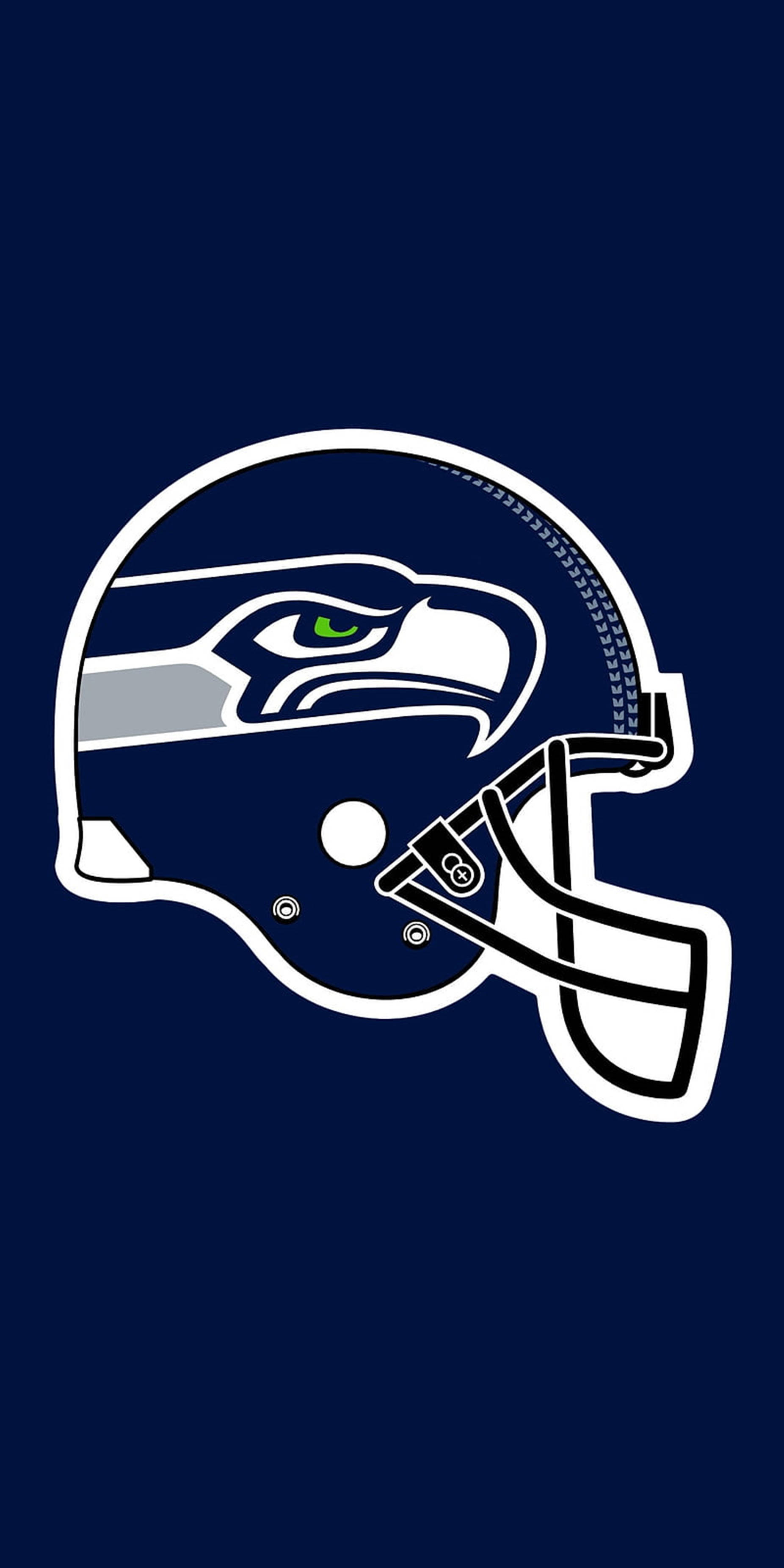 Seahawks Logo Fodbold Hovedbeklædning Wallpaper