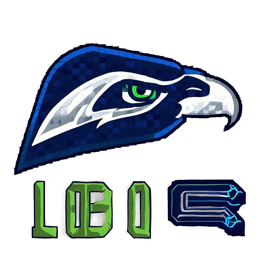 Seahawks Logo In Pixel Art Png 61 PNG
